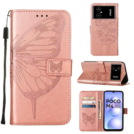 Embossed Butterfly Leather Phone Case, For Xiaomi 12 Lite, For Xiaomi Redmi Note 11T Pro, For Xiaomi Poco M4 5G
