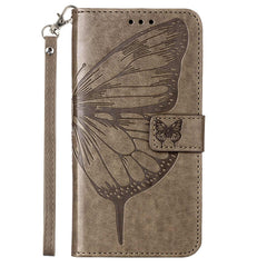 Embossed Butterfly Leather Phone Case, For iPhone 14 Pro Max