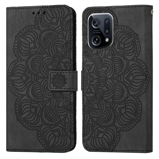 Mandala Embossed Flip Leather Phone Case, For OPPO Find X5, For OPPO Find X5 Pro, For OPPO Realme 8 4G, For OPPO Realme 9i