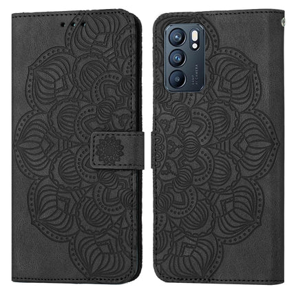 Mandala Embossed Flip Leather Phone Case, For OPPO Realme C20, For OPPO Realme C21, For OPPO Reno6 5G, For OPPO Reno6 Pro 5G