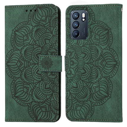 Mandala Embossed Flip Leather Phone Case, For OPPO Realme C20, For OPPO Realme C21, For OPPO Reno6 5G, For OPPO Reno6 Pro 5G