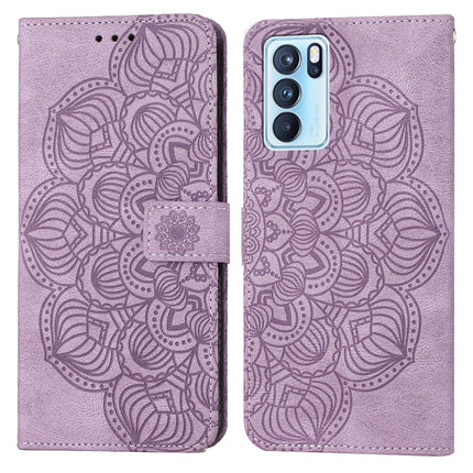 Mandala Embossed Flip Leather Phone Case, For OPPO Realme C20, For OPPO Realme C21, For OPPO Reno6 5G, For OPPO Reno6 Pro 5G