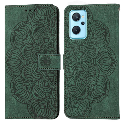 Mandala Embossed Flip Leather Phone Case, For OPPO Reno7 5G