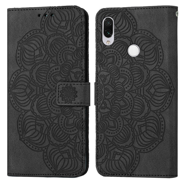 Mandala Embossed Flip Leather Phone Case, For Xiaomi Redmi Note 7 / Note 7 Pro, For Xiaomi Redmi 9, For Xiaomi Redmi 9A, For Xiaomi Redmi 9C / 10A