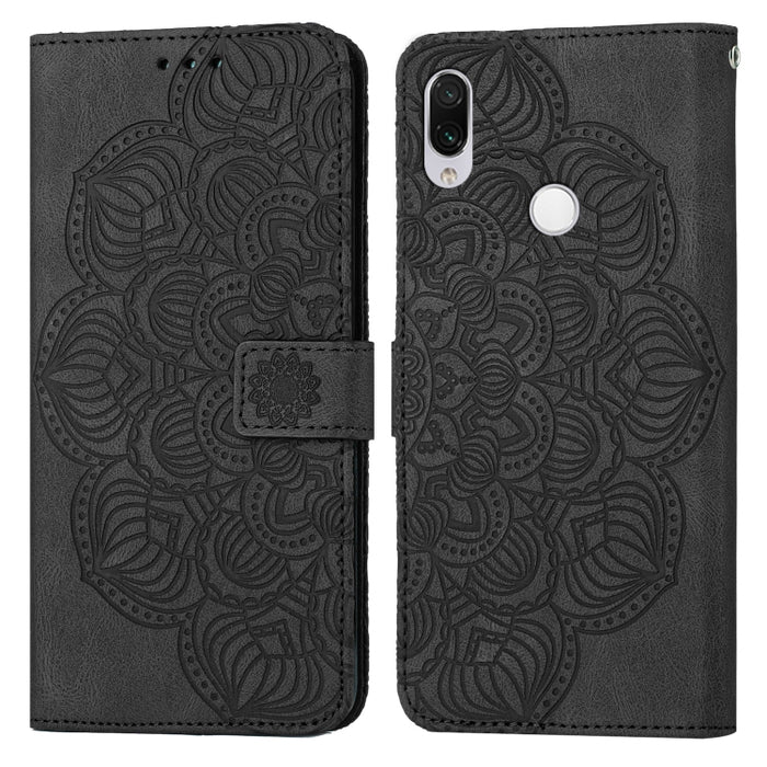 Mandala Embossed Flip Leather Phone Case, For Xiaomi Redmi Note 7 / Note 7 Pro, For Xiaomi Redmi 9, For Xiaomi Redmi 9A, For Xiaomi Redmi 9C / 10A