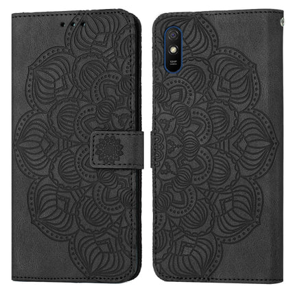 Mandala Embossed Flip Leather Phone Case, For Xiaomi Redmi Note 7 / Note 7 Pro, For Xiaomi Redmi 9, For Xiaomi Redmi 9A, For Xiaomi Redmi 9C / 10A