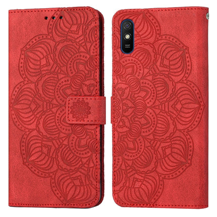 Mandala Embossed Flip Leather Phone Case, For Xiaomi Redmi Note 7 / Note 7 Pro, For Xiaomi Redmi 9, For Xiaomi Redmi 9A, For Xiaomi Redmi 9C / 10A