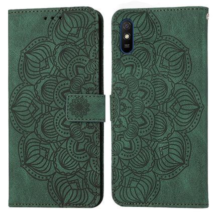 Mandala Embossed Flip Leather Phone Case, For Xiaomi Redmi Note 7 / Note 7 Pro, For Xiaomi Redmi 9, For Xiaomi Redmi 9A, For Xiaomi Redmi 9C / 10A