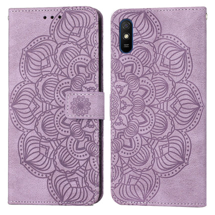 Mandala Embossed Flip Leather Phone Case, For Xiaomi Redmi Note 7 / Note 7 Pro, For Xiaomi Redmi 9, For Xiaomi Redmi 9A, For Xiaomi Redmi 9C / 10A