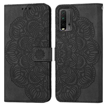 Mandala Embossed Flip Leather Phone Case, For Xiaomi Redmi 9T, For Xiaomi Redmi 10, For Xiaomi Redmi 10C, For Xiaomi Redmi Note 8