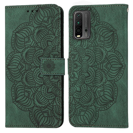 Mandala Embossed Flip Leather Phone Case, For Xiaomi Redmi 9T, For Xiaomi Redmi 10, For Xiaomi Redmi 10C, For Xiaomi Redmi Note 8