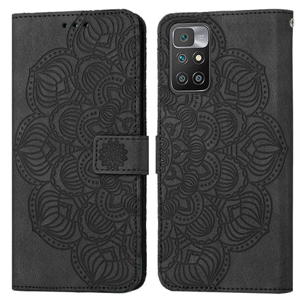 Mandala Embossed Flip Leather Phone Case, For Xiaomi Redmi 9T, For Xiaomi Redmi 10, For Xiaomi Redmi 10C, For Xiaomi Redmi Note 8