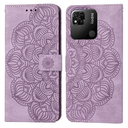 Mandala Embossed Flip Leather Phone Case, For Xiaomi Redmi 9T, For Xiaomi Redmi 10, For Xiaomi Redmi 10C, For Xiaomi Redmi Note 8