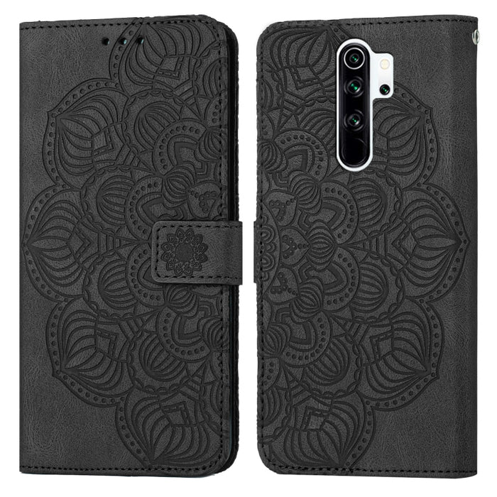 Mandala Embossed Flip Leather Phone Case, For Xiaomi Redmi Note 8 Pro, For Xiaomi Redmi Note 8T, For Xiaomi Redmi Note 9, For Xiaomi Redmi Note 9 Pro, For Xiaomi Redmi Note 9T