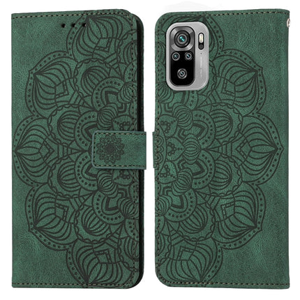 Mandala Embossed Flip Leather Phone Case, For Xiaomi Redmi Note 10, For Xiaomi Redmi Note 10 5G, For Xiaomi Redmi Note 10 Pro 4G, For Xiaomi Redmi Note 10 Pro 5G