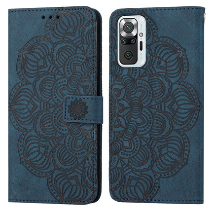 Mandala Embossed Flip Leather Phone Case, For Xiaomi Redmi Note 10, For Xiaomi Redmi Note 10 5G, For Xiaomi Redmi Note 10 Pro 4G, For Xiaomi Redmi Note 10 Pro 5G