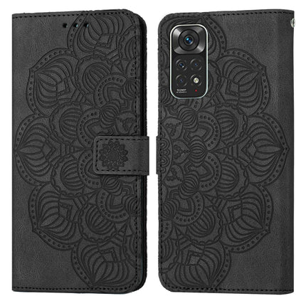Mandala Embossed Flip Leather Phone Case, For Xiaomi Redmi Note 11 Pro 5G, For Xiaomi Redmi Note 11 International, For Xiaomi Redmi Note 11 Pro International, For Xiaomi Redmi Note 11 5G