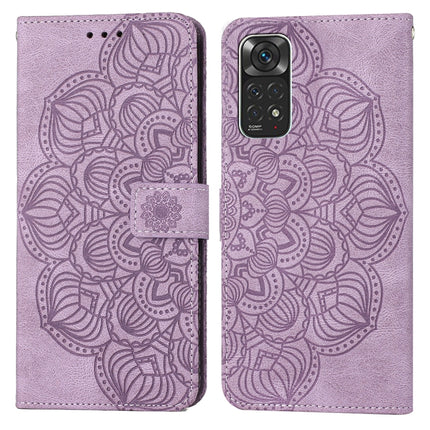 Mandala Embossed Flip Leather Phone Case, For Xiaomi Redmi Note 11 Pro 5G, For Xiaomi Redmi Note 11 International, For Xiaomi Redmi Note 11 Pro International, For Xiaomi Redmi Note 11 5G