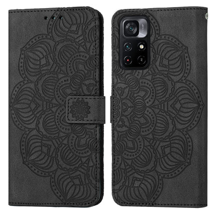 Mandala Embossed Flip Leather Phone Case, For Xiaomi Redmi Note 11 Pro 5G, For Xiaomi Redmi Note 11 International, For Xiaomi Redmi Note 11 Pro International, For Xiaomi Redmi Note 11 5G