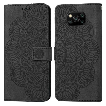 Mandala Embossed Flip Leather Phone Case, For Xiaomi Poco X3 NFC, For Xiaomi Poco X4 Pro 5G