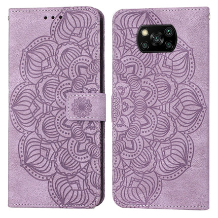 Mandala Embossed Flip Leather Phone Case, For Xiaomi Poco X3 NFC, For Xiaomi Poco X4 Pro 5G