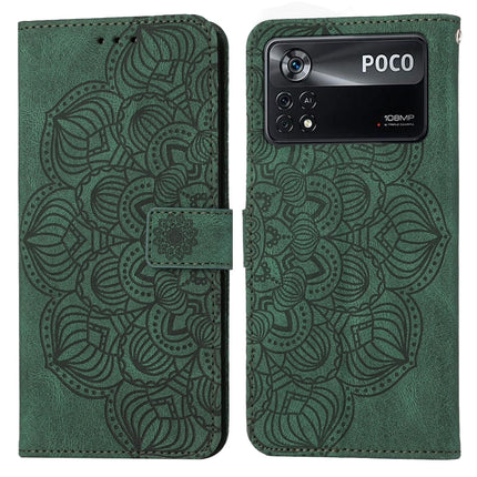 Mandala Embossed Flip Leather Phone Case, For Xiaomi Poco X3 NFC, For Xiaomi Poco X4 Pro 5G