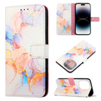 For iPhone 14  Pro / Galaxy Marble White LS004