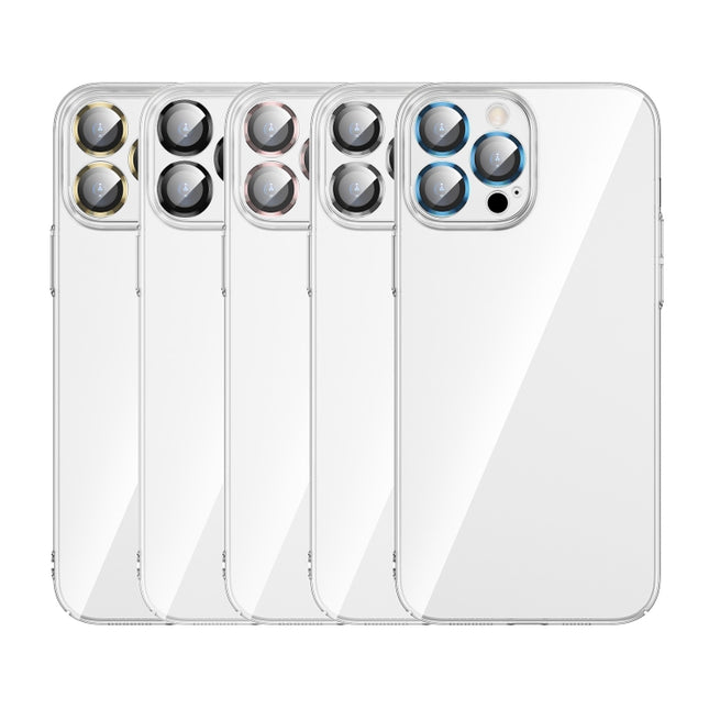 Transparent PC Phone Case with Lens Film, For iPhone 13, For iPhone 13 Pro, For iPhone 13 Pro Max, For iPhone 12