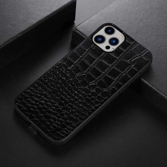 Crocodile Top Layer Cowhide Leather Case, For iPhone 14 Plus, For iPhone 14 Pro Max, For iPhone 14 Pro, For iPhone 14