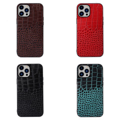 Crocodile Top Layer Cowhide Leather Case, For iPhone 14 Plus, For iPhone 14 Pro Max, For iPhone 14 Pro, For iPhone 14