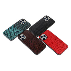 Crocodile Top Layer Cowhide Leather Case, For iPhone 14 Plus, For iPhone 14 Pro Max, For iPhone 14 Pro, For iPhone 14