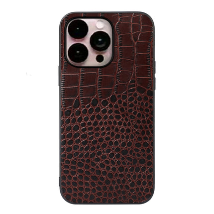 Krokodil-Oberschicht-Rindslederhülle, für iPhone 14 Plus, für iPhone 14 Pro Max, für iPhone 14 Pro, für iPhone 14