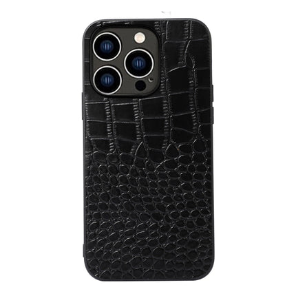 Krokodil-Oberschicht-Rindslederhülle, für iPhone 14 Plus, für iPhone 14 Pro Max, für iPhone 14 Pro, für iPhone 14
