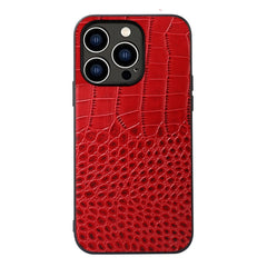 Crocodile Top Layer Cowhide Leather Case, For iPhone 14 Plus, For iPhone 14 Pro Max, For iPhone 14 Pro, For iPhone 14