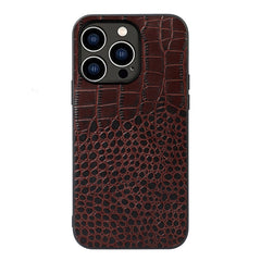 Crocodile Top Layer Cowhide Leather Case, For iPhone 14 Plus, For iPhone 14 Pro Max, For iPhone 14 Pro, For iPhone 14