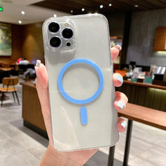 MagSafe Magnetic Transparent PC + Glass Lens Film Phone Case, For iPhone 13 Pro Max, For iPhone 13 Pro, For iPhone 13, For iPhone 12 Pro Max