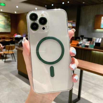 Funda para teléfono con película de vidrio y PC transparente magnética MagSafe para iPhone 13 Pro Max, iPhone 13 Pro, iPhone 13, iPhone 12 Pro Max, iPhone 12 Pro, iPhone 12