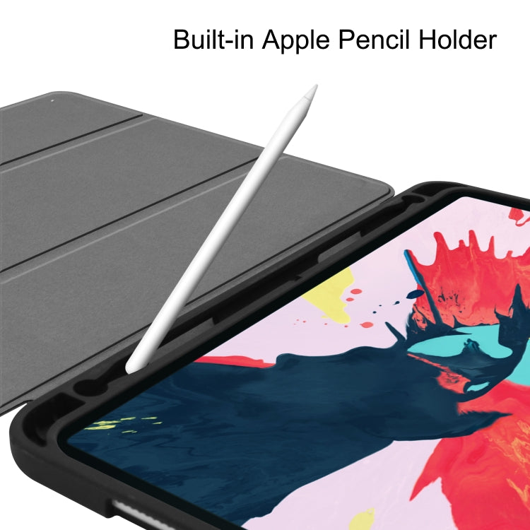 Funda inteligente para tableta de TPU con patrón Custer, función de suspensión, soporte de tres pliegues y ranura para bolígrafo, para iPad Pro de 11 pulgadas 2020