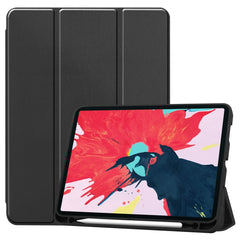 Custer Pattern TPU Smart Tablet Holster with Sleep Function & Tri-Fold Bracket & Pen Slot, For iPad Pro 11 inch 2020