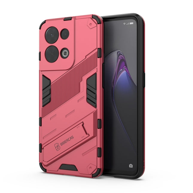Punk Armor 2 in 1 PC + TPU Shockproof Phone Case with Invisible Holder, For OPPO Reno8, For OPPO Reno8 Pro, For OPPO Reno8 Pro+