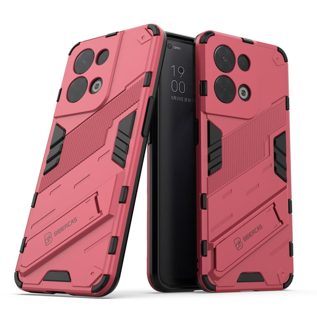 Punk Armor 2 in 1 PC + TPU Shockproof Phone Case with Invisible Holder, For OPPO Reno8, For OPPO Reno8 Pro, For OPPO Reno8 Pro+