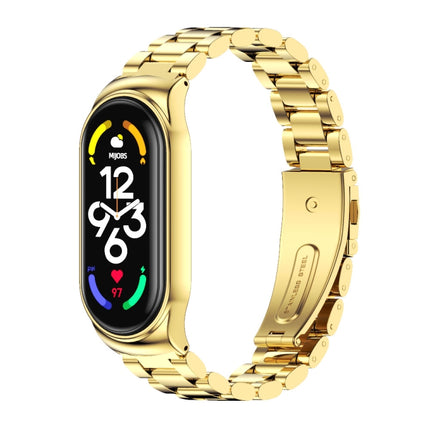 MIJOBS CS Three-Bead Metal Stainless Steel Watch Band, CS