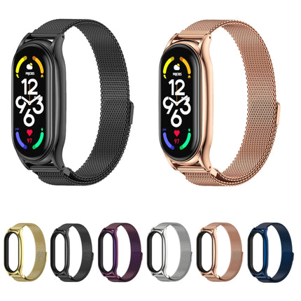 MIJOBS Milan Magnetic Plus Stainless Steel Watch Band, For Xiaomi Mi Band 7 / 7 NFC