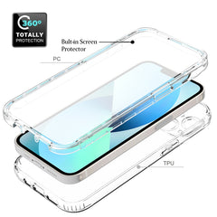 Full Body Shockproof Clear Gradient Phone Case, For iPhone 14, For iPhone 14 Pro, For iPhone 14 Plus, For iPhone 14 Pro Max