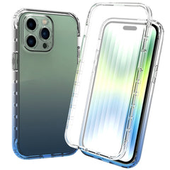 Full Body Shockproof Clear Gradient Phone Case, For iPhone 14, For iPhone 14 Pro, For iPhone 14 Plus, For iPhone 14 Pro Max