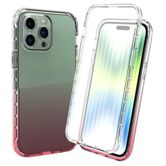 Full Body Shockproof Clear Gradient Phone Case, For iPhone 14, For iPhone 14 Pro, For iPhone 14 Plus, For iPhone 14 Pro Max