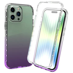 Full Body Shockproof Clear Gradient Phone Case, For iPhone 14, For iPhone 14 Pro, For iPhone 14 Plus, For iPhone 14 Pro Max