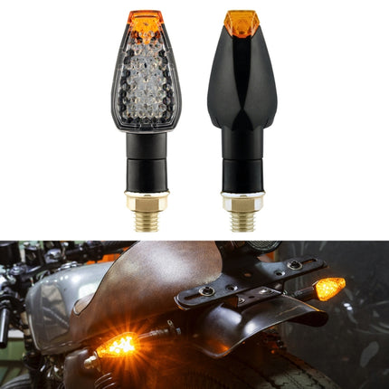 2 PCS KC025 Motorcycle 14LED Turn Signal Light, KC025(Black Shell + Yellow Lens), KC025(Black Shell + Smoked Black Lenses), KC025(Black Shell + Transparent Black Lenses), KC025(Lattice Shell + Smoked Black Lenses)                                       ...