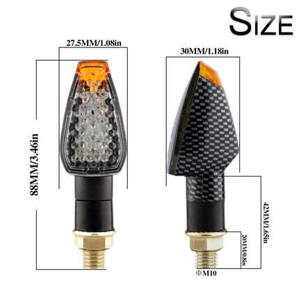 2 PCS KC025 Motorcycle 14LED Turn Signal Light, KC025(Black Shell + Yellow Lens), KC025(Black Shell + Smoked Black Lenses), KC025(Black Shell + Transparent Black Lenses), KC025(Lattice Shell + Smoked Black Lenses)                                       ...