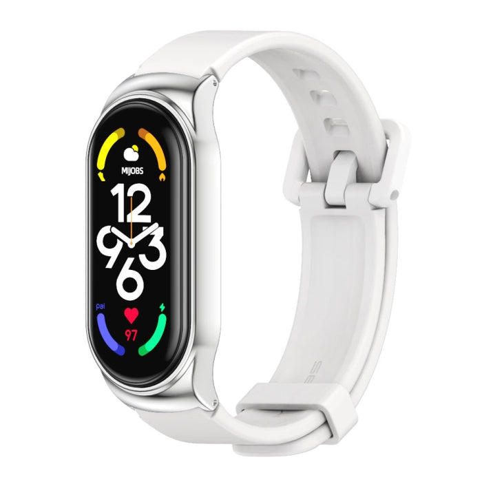 MIJOBS CS Metal Case + Silicone Watch Band, For Xiaomi Mi Band 7 / 7 NFC